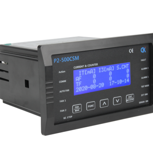 Bộ điều khiển nhiệt độ máy biến áp P2-500CSM Đối với pha, vận hành nhiều quạt, có thể đo dòng sét và dòng rò